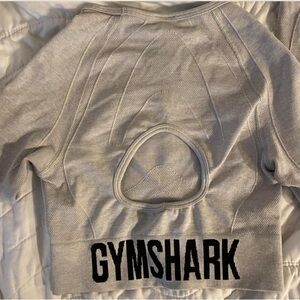 Gymshark Gray Cropped Sweatshirt